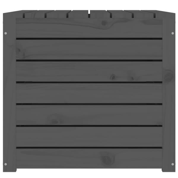 Dynbox grå 101x50,5x46,5 cm massiv furu