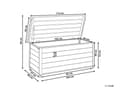 Miniatyrbilde 3 av 11: Putekasse Hvit Aluminium 113 x 50 cm 190 L Vind- og vanntett Oppbevaringsboks Hageutstyr Utemøbler