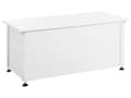 Miniatyrbilde 5 av 11: Putekasse Hvit Aluminium 113 x 50 cm 190 L Vind- og vanntett Oppbevaringsboks Hageutstyr Utemøbler