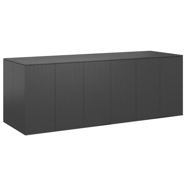Dynbox PE-rotting 291x100,5x104 cm svart