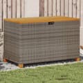 Miniatyrbild 1 av 2: Dynbox grå 110x55x63 cm konstrotting akaciaträ