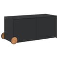 Miniatyrbild 2 av 2: Dynbox på hjul svart 283L konstrottning