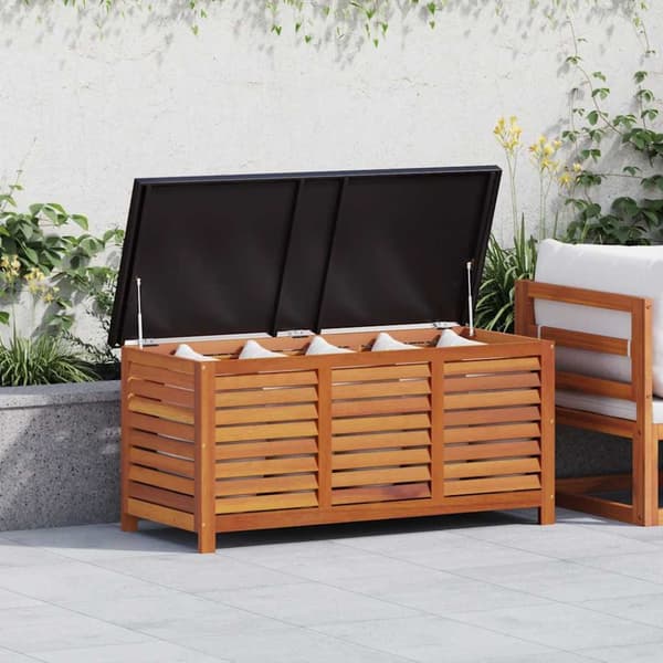 Dynbox 117x50x55 cm massivt eukalyptusträ
