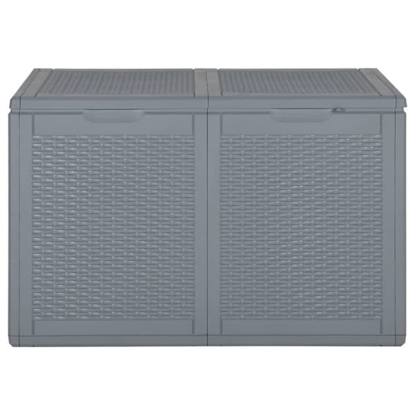 Dynbox grå PP rotting 180 l