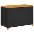 Miniatyrbild 2 av 2: Dynbox svart 110x55x63 cm konstrotting akaciaträ