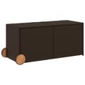 Miniatyrbild 2 av 2: Dynbox på hjul brun 283L konstrottning