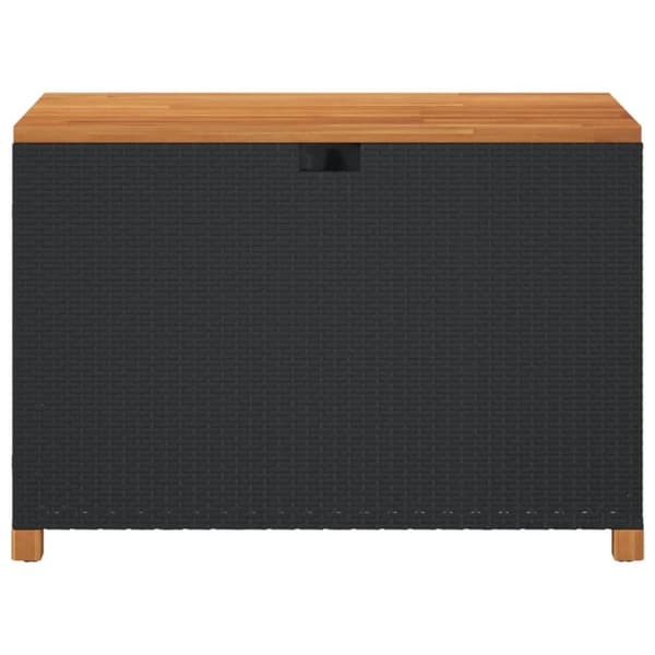 Dynbox svart 110x55x63 cm konstrotting akaciaträ