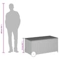 Miniatyrbild 10 av 11: Dynbox på hjul grå 190L konstrottning