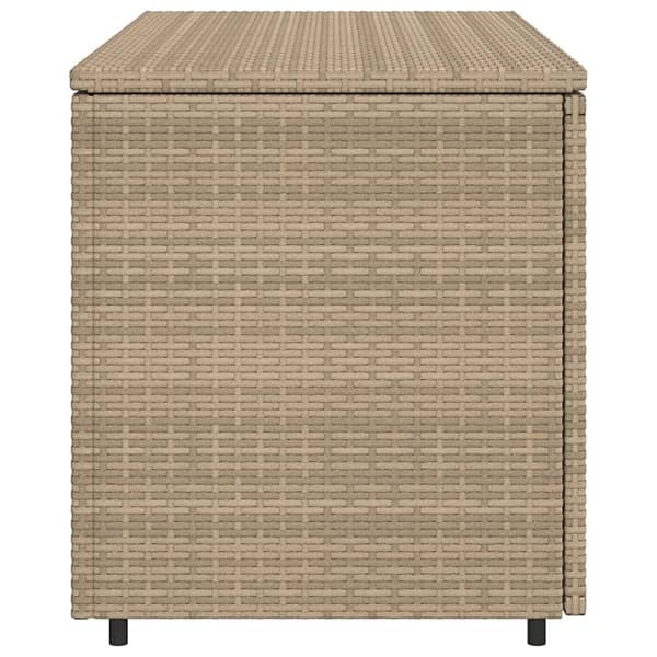 Trädgårdsskåp beige 110x55x60,5 cm konstrotting