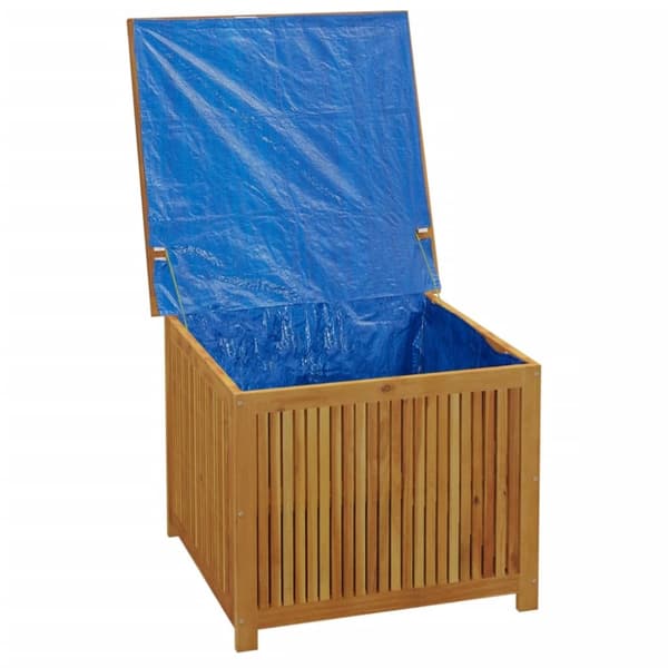 Dynbox 75x75x58 cm massivt akaciaträ
