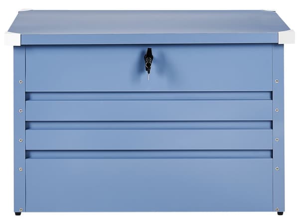 Udendørs Opbevaringsboks Blå Galvaniseret Stål 300 L Industrihave