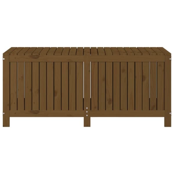 Förvaringslåda honungsbrun 147x68x64 cm massiv furu