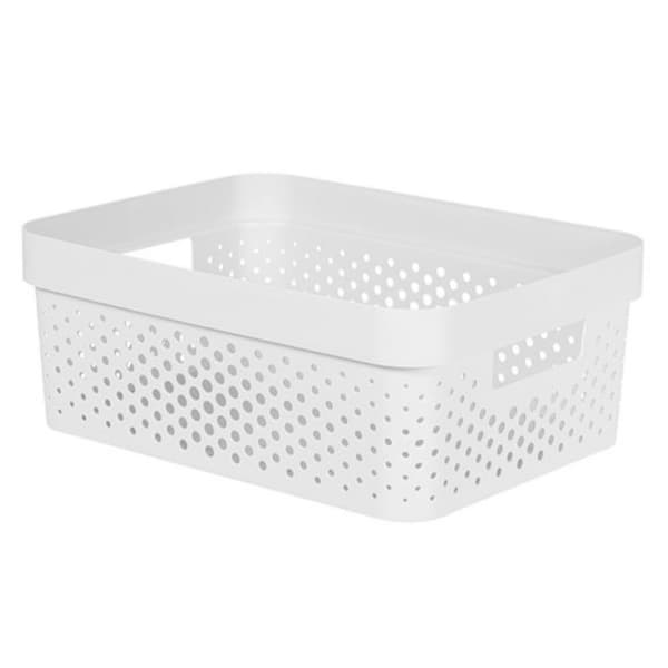Curver Infinity Dots Box 11L 35,6x26,6x13,6 cm valkoinen