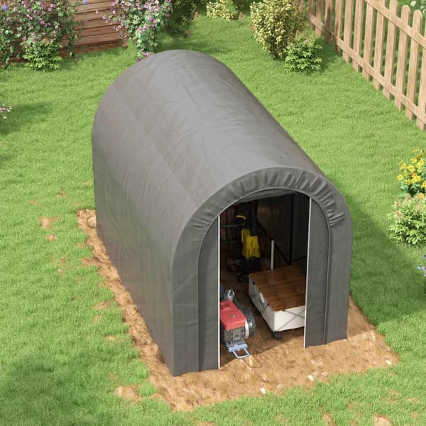 Rootz Garden Storage Shed - Ulkovarastoteltta - Polkupyörävaja - Kestävä pe -tarpauliini - 239 cm x 159 cm x 190cm