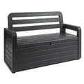 Miniatyrbild 2 av 4: Trädgårdsbänk och förvaringslåda - ONLINEDISCOUNT24 - Vår - 263 liter - Svart - Antracit - Resin