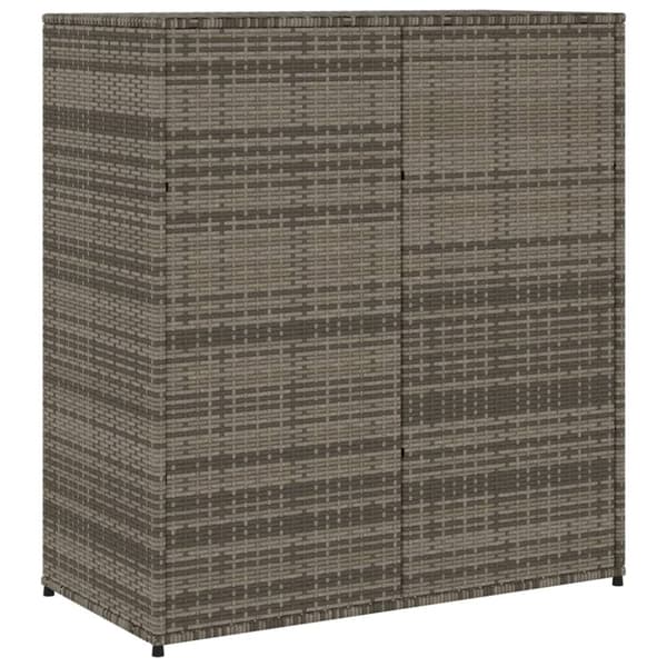 Trädgårdsskåp grå 105x55x113 cm konstrotting