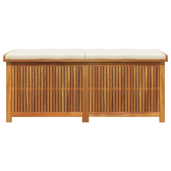 Kuddlåda utomhus 150x50x60,5 cm massivt trä akacia