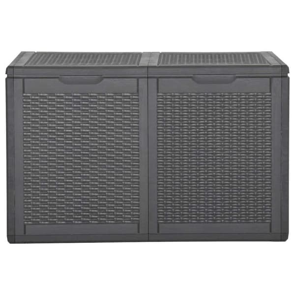 Dynbox 180 liter svart PP-rotting