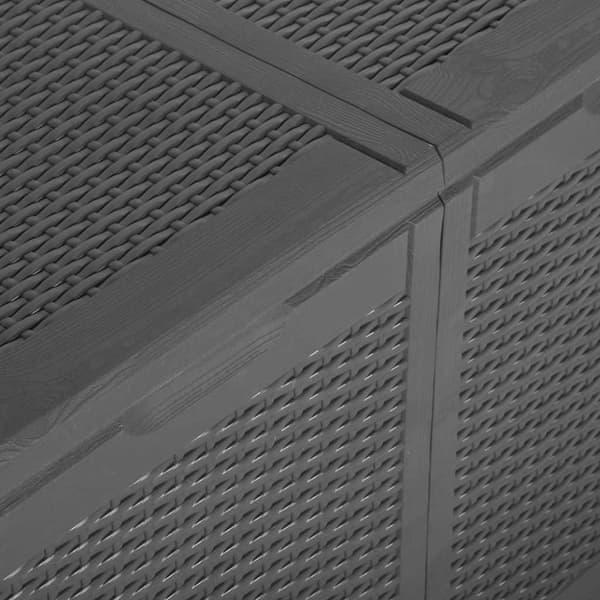 Dynbox 180 liter svart PP-rotting