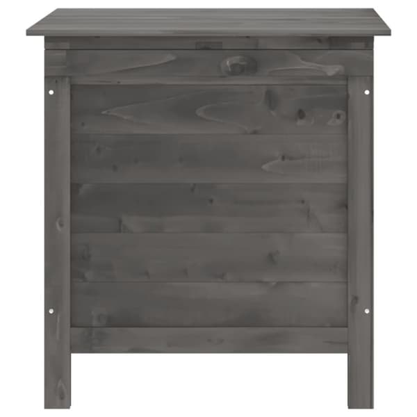 Dynbox antracit 50x49x56,5 cm massivt granträ