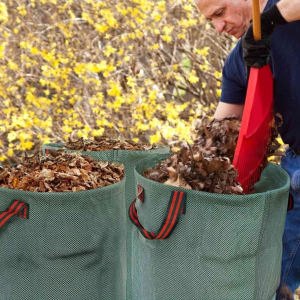 Rootz 3 Pack 300L Garden Wasteposer - Bladposer - Vandtæt havesæk - UV -beskyttelse - Ø67 x 84H cm