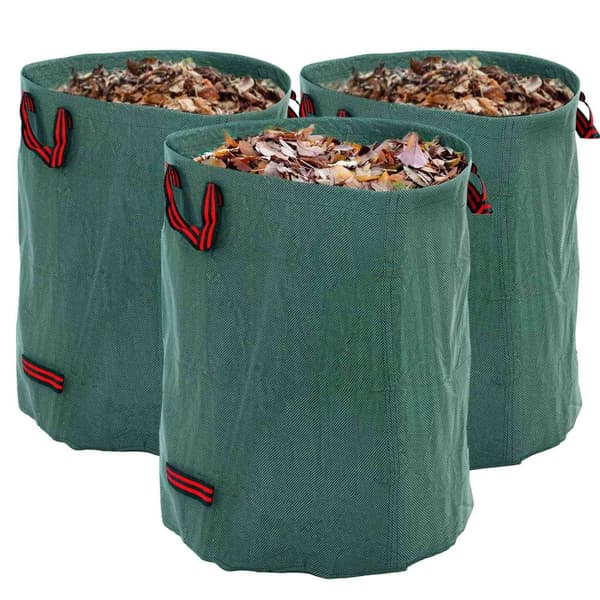 Rootz 3 Pack 300L Garden Wasteposer - Bladposer - Vandtæt havesæk - UV -beskyttelse - Ø67 x 84H cm