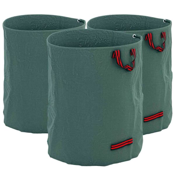 Rootz 3 Pack 300L Garden Wasteposer - Bladposer - Vandtæt havesæk - UV -beskyttelse - Ø67 x 84H cm
