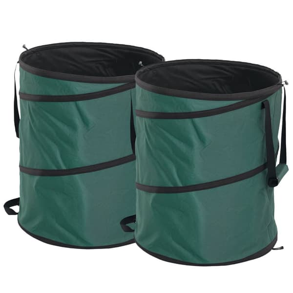 ROOTZ 2X160L Haveaffaldsposer - Bladposer - Gårdoprydningsposer - Vandtæt Oxford -stof - Ø55 x 65 timer cm