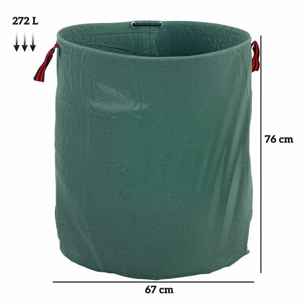 Rootz 3 Pack Garden Bag - Leaf Bag - Waste Sack - Vattentät UV -skydd - Ø67 X 76H CM - 272L kapacitet
