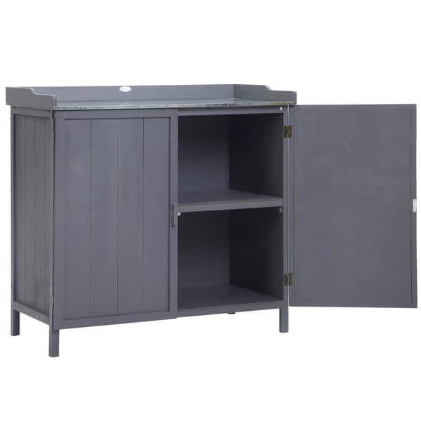 Rootz Freestanding Garden Cabinet - Lagringsenhet - Outdoor Organizer - Waterproof - 98L X 48W X 95,5H CM