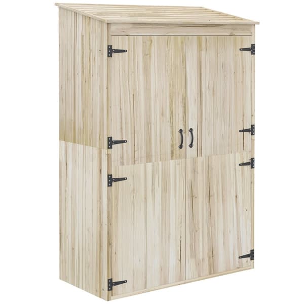 Rootz Garden House Träskåp - förvaringshus - Outdoor Organizer - Vattentät finish - 120 x 57 x 183 cm