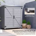 Miniatyrbillede 7 af 10: Rootz Garden Cabinet - Tool Cabinet - Udendørs opbevaringsskab - Vand & slidbestandigt - 79 cm x 43 cm x 92 cm