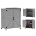 Miniatyrbillede 10 af 10: Rootz Garden Cabinet - Tool Cabinet - Udendørs opbevaringsskab - Vand & slidbestandigt - 79 cm x 43 cm x 92 cm