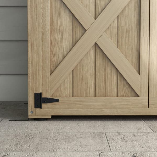 Rootz Garden Cabinet - Opbevaring af udendørs værktøj - Vejrbestandig skur - UV & fugtighedsbestandig - 90L x 54,5b x 161/168,5h cm