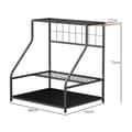 Miniatyrbillede 3 af 10: Rootz Garden Tool Storage Frame - Garden Tool Organizer - 3 -trins hylde - Rustresistente metal - 84 cm x 53 cm x 73 cm - Sort