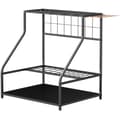 Miniatyrbillede 1 af 10: Rootz Garden Tool Storage Frame - Garden Tool Organizer - 3 -trins hylde - Rustresistente metal - 84 cm x 53 cm x 73 cm - Sort