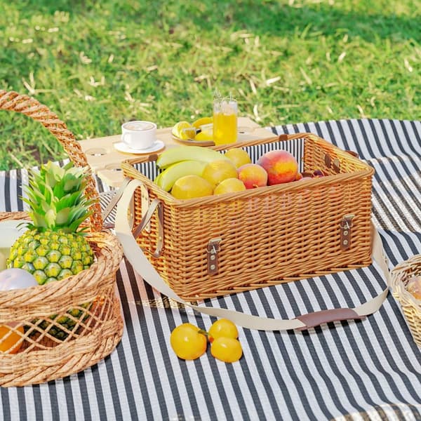 Picknickkorg, 51x33x25 cm, Ljusbrun