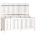 Miniatyrbild 2 av 2: Dynbox vit 147x68x64 cm massiv furu