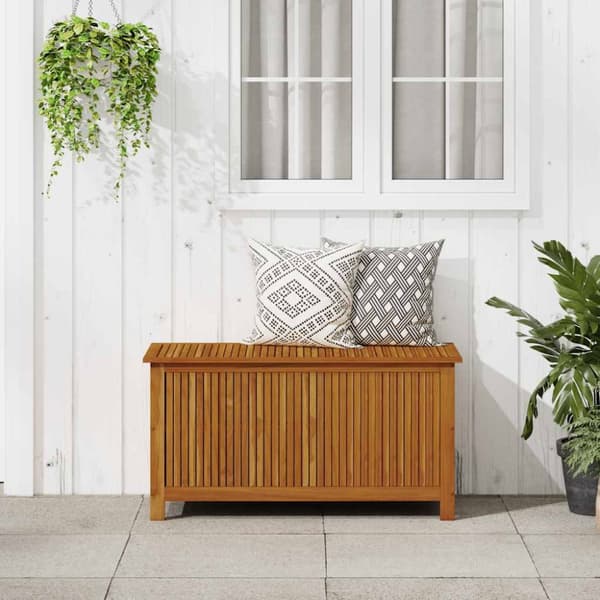 Dynbox 113x50x58 cm massivt akaciaträ