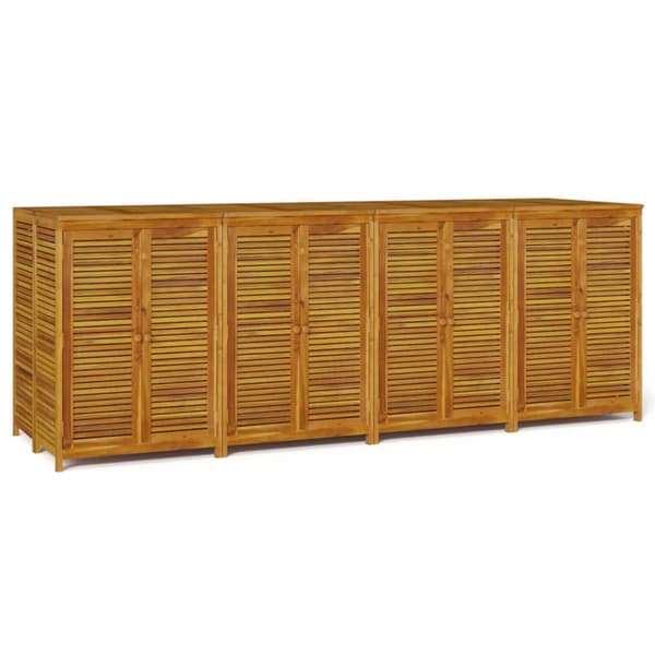 Trädgårdsskåp 280x87x104 cm massivt akaciaträ