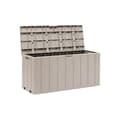 Pikkukuva 2 / 3: BRAVO trädgårdskista - Resin - Toomax - Taupe - Kapacitet 270L - 117,5 x 45 x 56 cm