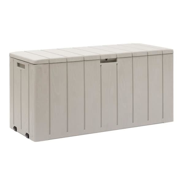 BRAVO trädgårdskista - Resin - Toomax - Taupe - Kapacitet 270L - 117,5 x 45 x 56 cm