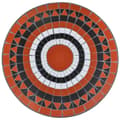 Miniatyrbillede 3 af 5: vidaXL bistrobord 60 cm mosaik terracotta og hvid