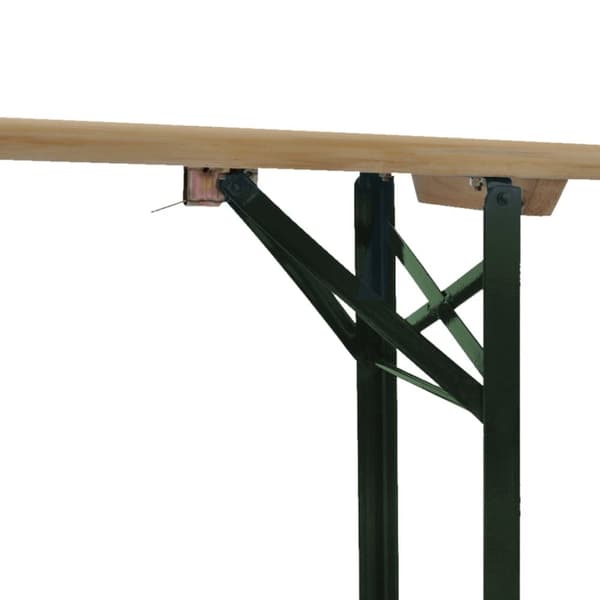 vidaXL Sammenleggbart ølbord med 2 benker 220 cm edelgran