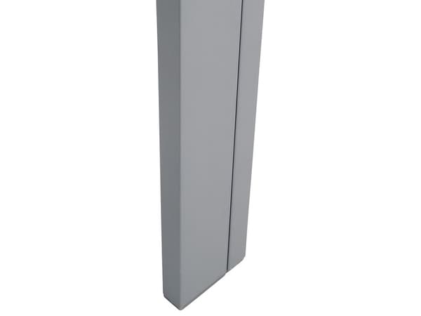 Trädgårdsbord i Svart Färg med Bordsskiva av Härdat Glas och Grå Aluminiumram 160 x 90 cm
