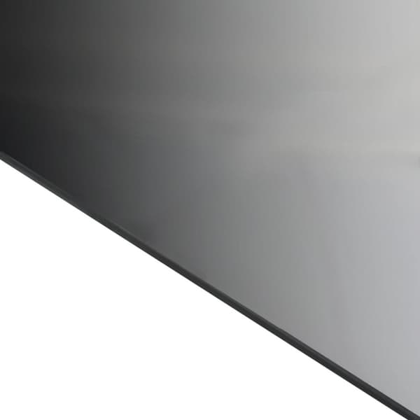 vidaXL havebord glas aluminium 80 x 80 x 74 cm sort
