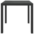 Miniatyrbillede 3 af 5: vidaXL havebord WPC aluminium 80 x 80 x 74 cm sort