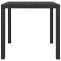 Miniatyrbillede 2 af 5: vidaXL havebord WPC aluminium 80 x 80 x 74 cm sort