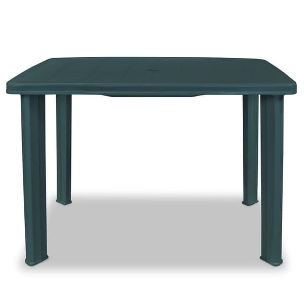 vidaXL Hagebord grønn 101x68x72 cm plast