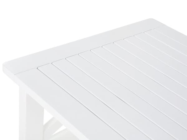 Trädgårdsbord Vitt Akaciaträ Rektangulärt 100 x 55 cm Vädertålig Modern Skandinavisk